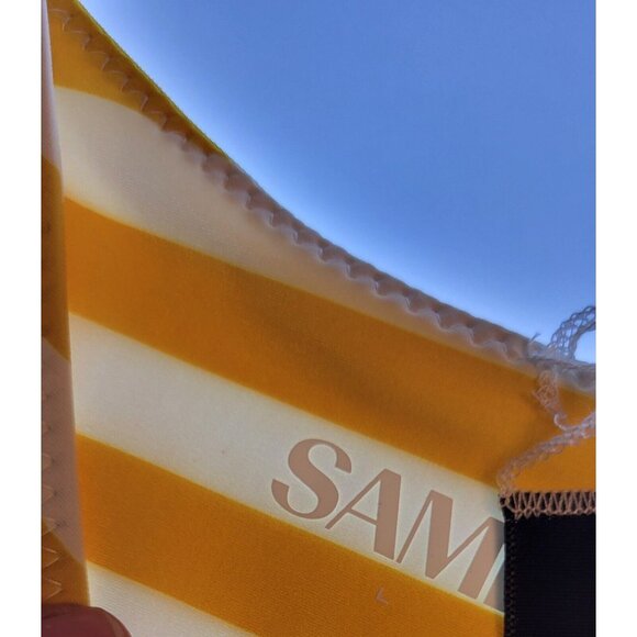 SAME LOS ANGELES Set 2pc Bikiny Swim Top Large Bottom High Weist Knotted Bandeu - Picture 4 of 11